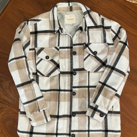 Thread & Supply Plaid Shacket - Picture 1 of 3